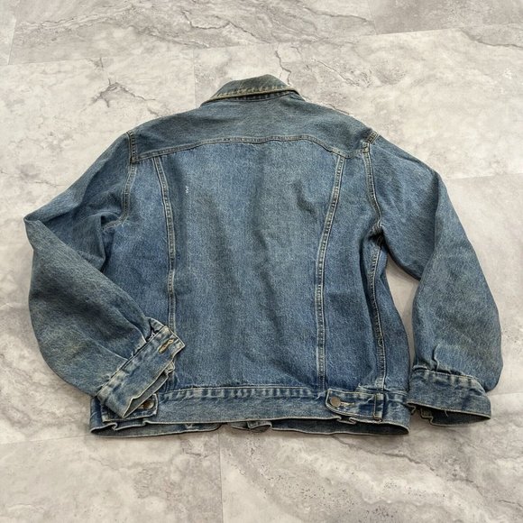 Vintage Guess Georges Marciano‎ Denim Jean Jacket Mens Size Large 80s Big Logo - Picture 2 of 12